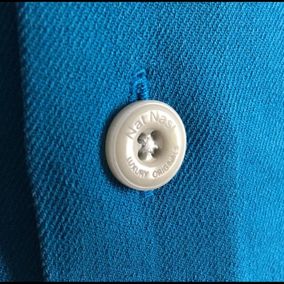 Teal Striped Men's Shirt - Picture 3 of 7